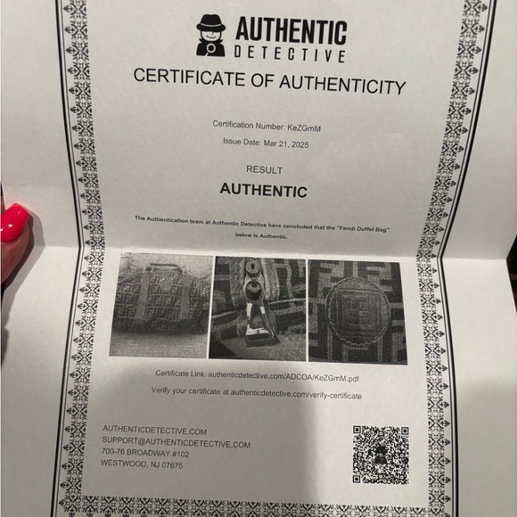 Fendi vintage Zucca Brown and Tan Monogram duffle Bag - Picture 10 of 10